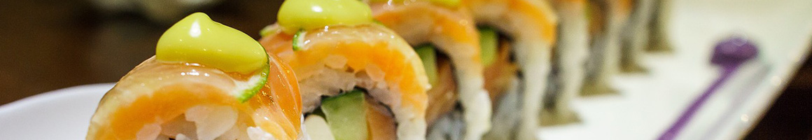 Eating Asian Fusion Sushi at Sweet Mango Sushi Bar & Asian Restaurant restaurant in Newtown, CT.